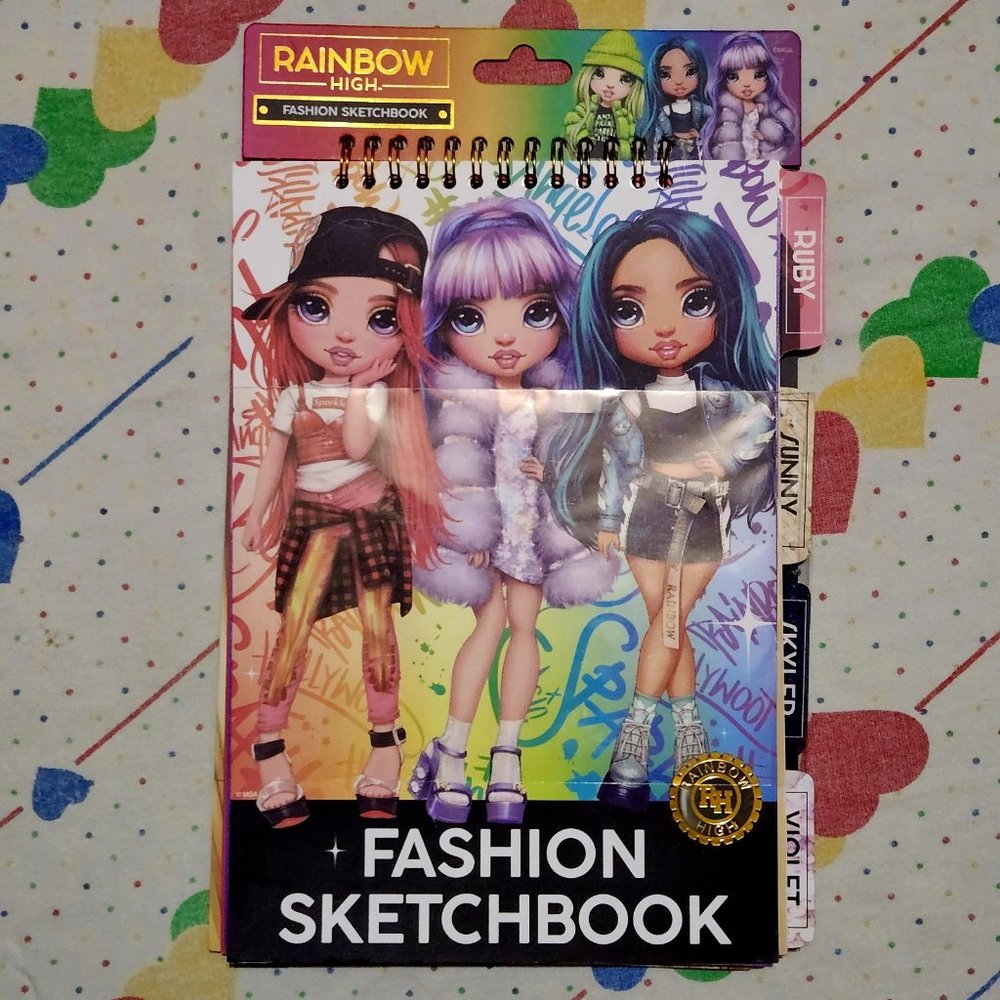 Rainbow High Fashion Sketchbook NWT Gift